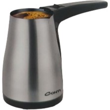 Defne Store Cezve; Elektrikli Çelik –türk Kahvesi Makinesi, 400 ml (5 Fincan) Kapasite, Paslanmaz Çelik Gövde, Gizli Rezistans, Susuz Çalışma Emniyetli, Yüksek Güç (1000W)