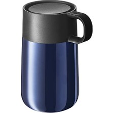 Defne Store Impulse Travel Mug Termos Bardak, 300 Ml, Paslanmaz Çelik, Otomatik Kapaklı, 360° Içim Özellikli, Içecekleri 6 Saat Sıcak ve 12 Saat Soğuk Tutar, Mavi