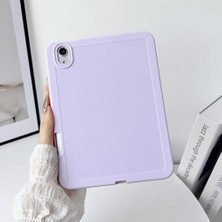 Defne Store iPad Air 11INÇ M4/m3/m2 Air 4/5.nesil 10.9 ile Uyumlu Esnek Silikon Kalem Bölmeli Arka Rubber Kapak
