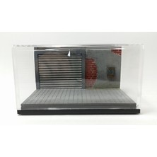 Scale Model World 1/64 Garage Diorama Display Case (Gray Blinds)
