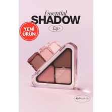 Defne Store 04 Nude Fly 3 Renkli Mini Far Paleti, Mat ve Işıltılı