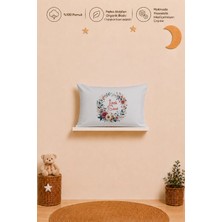 Pia Baby Isimli Kız Bebek Yastık Kılıfı 35X45 cm %100 Pamuk Organik Baskılı Isme Özel Bebek Hediyesi