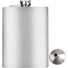 Defne Store 8 Oz 235 cc Paslanmaz Çelik Cep Matarası, Huni Dahil