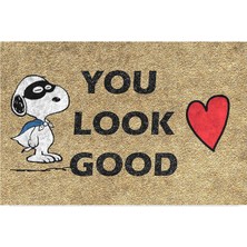 Tasarımlı Dekoratif Kapı Önü Paspas, Dış Mekan/ev Içi/banyo/mutfak/yatak Odası/giriş Paspasları (You Look Good, 40X60)