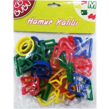 Budi Bu-Bu Oyun Hamuru Kalıbı Harf( 26PARÇA)