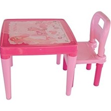 Defne Store Hobby 2 Sandalyeli Oyun ve Aktivite Masası, Pembe