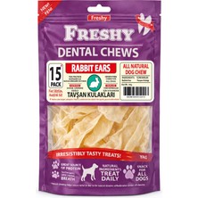Defne Store Doğal Kurutulmuş Tavşan Kulağı Köpek Ödülü, Tahılsız Dental Çiğneme