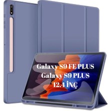 Defne Store Samsung Galaxy Tab S9 Fe PLUS/S10 Plus/s9 Plus Uyumlu X610-16-810-18 X820 27 Wine Red Kalem Bölmeli Kılıf