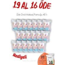 Defne Store 19 Al 16 Öde 40'lı Disk Oval Makyaj Pamuğu ve Rosıe