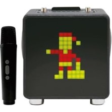 Defne Store 15W Karaoke Bluetooth Hoparlör, 11X11 Piksel LED Ekran, Siyah, BTS-270