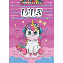 Defne Store A4 21 x 29.7 cm 4 8 25 Fille Ans Motifs Avec Le Pr Nom Grand Format French Edition Lily Livre De Coloriage Personnalis Pour Licorne Cadeau D Anniversaire