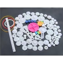 Defne Store Oyuncak; 85 Parça Plastik Dişli Seti (, Tekerlek, Mil, Çark)