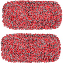 Toz Paspas Için 2 Paket Yıkanabilir Yedek Paspas Pedleri Mikrofiber Paspas Pedi Yedekleri Parke Zemin Temizliği Için Makinede Yıkanabilir