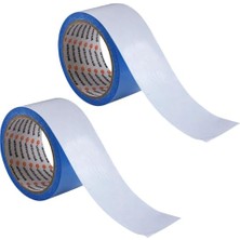 Defne Store (2 Adet) Kaydırmaz Kaymaz Çift Taraflı Yapıştırma Sabitleme Kilim Halı Bandı 50 mm x 10 mt Bant