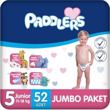 Defne Store Bebek Bezi 5 Numara Junior (11-18 Kg) 52 Adet, Jumbo Paket