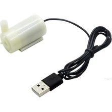 Defne Store 5V USB Mini Dalgıç Su Pompası Akvaryum Motoru Yatay Tip Su Pompası