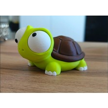 Defne Store Turtle Hareketli Gözlü Şapşal Kaplumbağa Biblo ve Masaüstü Hayvan Figürü