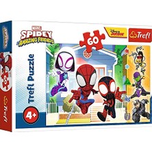 Defne Store 17371 Marvel'in Masal Kahramanlarını Içeren 60 Parça Renkli Yapboz, 4 Yaş ve Üzeri