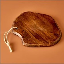 Defne Store Craft Sunum Tabağı Naturel (33X27X2 Cm)
