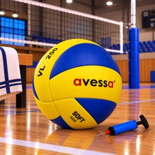 Muon Sports Çocuk ve Gençlere Özel Klasik Model Pompa Hediyeli 275 gr Yapıştırma Voleybol Topu