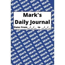 Defne Store Kişiselleştirilmiş Günlük Defteri - Mark