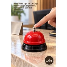 Yenilig 5 Adet Resepsiyon Zili – Metal Masa Tipi, 6.5 cm Ölçü, Renkli Karışık Seçenekler, Service Bell, Call Bell