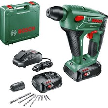 Defne Store Akülü Kırıcı Delici, 18 V Sistemi, 2 Akü ve 8 Parça Aksesuar Ucu, Betonda Maksimum 10 mm Delme, Taşıma Çantası, Uneomaxx