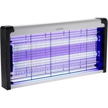 Defne Store S27 30W+ 2000V Çift Cam LED Zincir Askı Sanayi Tipi Sinek Öldürücü Xxl Boy