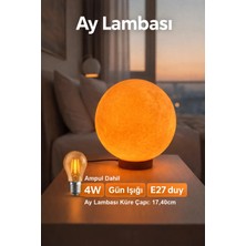 Benomtech Ay Küre Masa Lambası | Gün Işığı Led, Dekoratif Gece Lambası