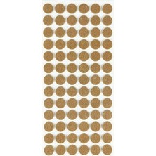 Defne Store 14 mm Yuvarlak Keçe Ped, 78 Parça; Kapı, Çekmece ve Sandalye Ayağı Için