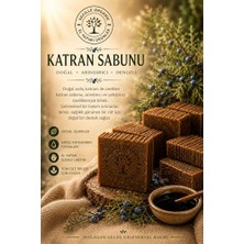 Defne Store Organik Soğuk Döküm Ardıç Katranı Sabunu, 120G, El Yapımı Doğal Sabun