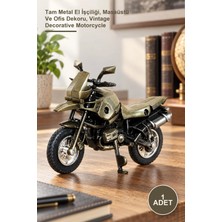 Yenilig 1 Adet Dekoratif Metal Motor – Tam Metal El Işçiliği, Masaüstü ve Ofis Dekoru, Vintage Decorative Motorcycle