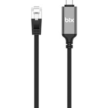 Defne Store C6C01 Usb-C To RJ45 1000MBPS Gigabit Ethernet Dönüştürücü Cat6 Kablo 1 Metre, Thunderbolt 3/4/5, Mac/windows/ipad/android Uyumlu