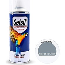 Defne Store Rainbow 400 ml Sprey Boya Gümüş Gri