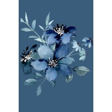 Defne Store Blue Journal Flower