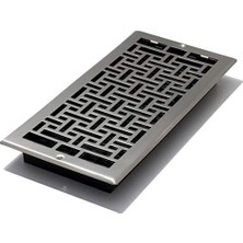 Defne Store AJL614W-NKL 15,5 cm x 30,5 cm Oriental Duvar Kaydı, Nikel