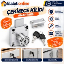 Elaletionline Çekmece Dolap Kilidi Kare 1.kalite
