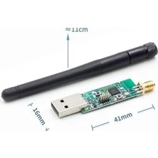 Defne Store Anten, 2.4ghz Zigbee Wifi Bluetooth Kablosuz Data Yakalayıcı DVM.101.144, CC2531 USB Dongle