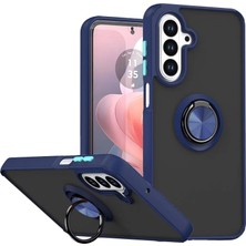 Eco Port Samsung Galaxy A57 5g Montreal Yüzüklü Silikon Kapak - Lacivert Abc