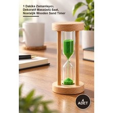 Yenilig 4 Adet Ahşap Kum Saati – 1 Dakika Zamanlayıcı, Dekoratif Masaüstü Saat, Nostaljik Wooden Sand Timer