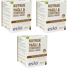 Defne Store Kuyruk Yağı Masaj Kremi 210 Ml, 3 Adet
