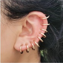 Defne Store Gold Rengi Deliksiz Fake Piercing Seti, Kulak Dudak Burun, 2 Adet