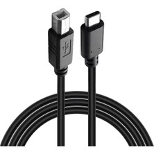 Defne Store Type-C To Usb-B Yazıcı Tarayıcı Printer Kablosu (3 Metre); Pc ve Laptop ile Yazıcı Ara Bağlantı Data Kablosu, USB 2.0 Hızlı ve Stabil Yazdırma, Kolay Kullanım, Usb-C Printer Kablosu