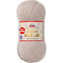 Defne Store Everyday Bebe Lux Lüks Anti Pilling El Örgü Bebek Ipi, 70446, Açık Bej