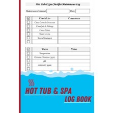 Defne Store Jakuzi ve Spa Bakım, Temizlik ve Kullanım Kayıt Defteri, 6 x 9 Inches, 120 Pages