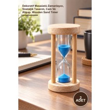 Yenilig 2 Adet Ahşap 3 Dakikalık Kum Saati – Dekoratif Masaüstü Zamanlayıcı, Nostaljik Tasarım, Cam ve Ahşap, Wooden Sand Timer