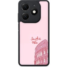 BG AKSESUAR Tecno Spark 20 Uyumlu Ladolcevita Desenli Kamera Korumalı Darbelere Dayanıklı Kılıf