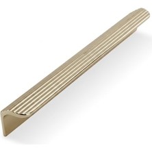 Defne Store 416 mm Metal Olifka Çizgili Albrifin Çekmece Kulp Modern Lüks Mobilya Dolap Çekmece Kulbu