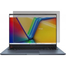 Defne Store Asus Vivobook Pro 16 OLED 16 Inç ile Uyumlu Hayalet Ekran Koruyucu, Yandan Görünmeyen Anti-Spy Gizlilik (Privacy), 9h Temperli Nano Kırılmaz Esnek Cam 16:10