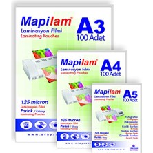 Defne Store Mapilam 125 Micron Id Kart Laminasyon Filmi; Şeffaf, 65 x 95 mm